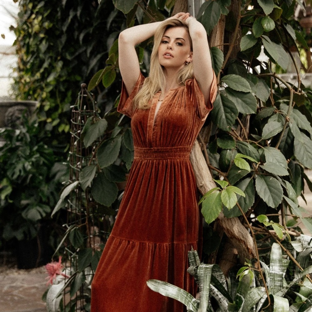 Rust Orange Maxi Dress - Baltic Born
